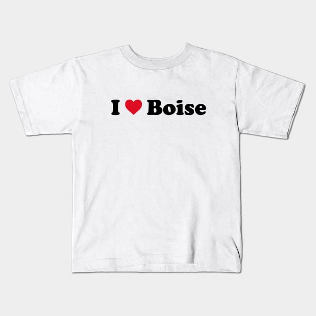 I Love Boise Kids T-Shirt by Novel_Designs